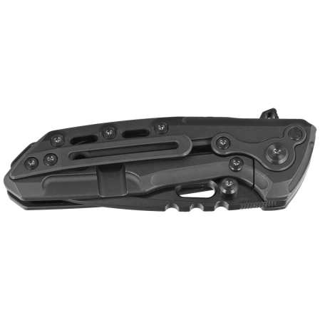 Reate T1000-V2 Titanium Black DLC Knife, Satin/Black DLC M390 by Alvin Lee