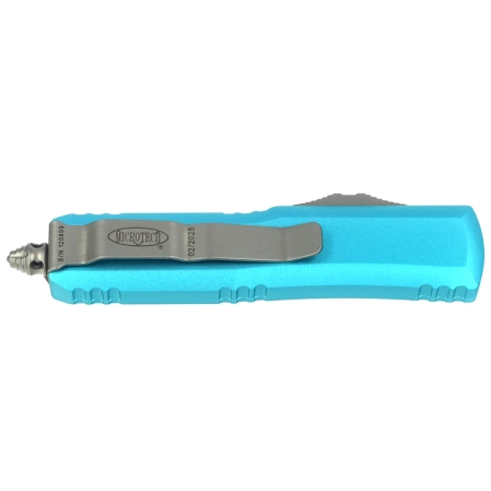 Microtech UTX-85 S/E OTF Knife Turquoise Aluminum, Satin M390 (231-4TQ)