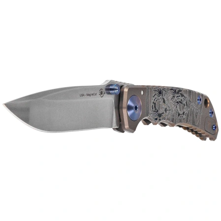Nóż składany Spartan Blades Harsey Folder ''Dragon'' Bronze Titanium, Stonewashed MagnaCut by William W. Harsey (SF5Dragon)