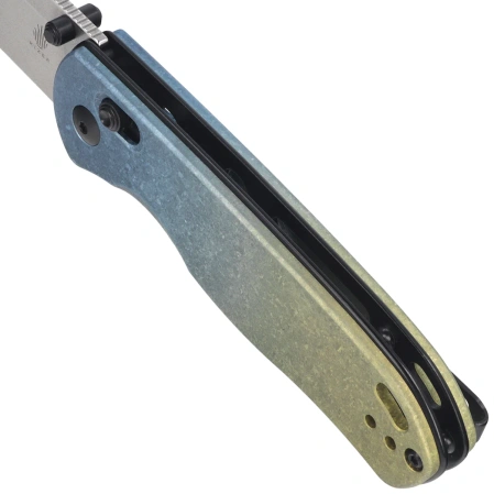 Kizer Drop Bear Knife Snowflake Crystallized Titanium, Satin LC200N by Azo (Ki3619A3)