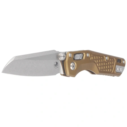 Microtech MSI Ram-Lok Mini S/E Knife Frag Tan Aluminium, Stonewashed M390MK by Tony Marfione (210M-10FRTA)