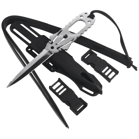 MAC Coltellerie Gunster Diving Knife Skeletonized MA5, Satin MA5 by Moris Baroni (GNR11)