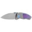 Nóż składany KB Kubey Vertigo Gray Titanium / Timascus, Stonewashed CPM S35VN by Peter Carey (KB258D)