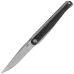 Bestech Spear Phisher White Titanium/Marble CF, Hand Rubbed Satin M390 by Todd Knife and Tool (BT2405A)