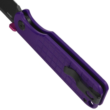 Bestech Glok Purple G10, Black Stonewashed 14C28N by Keanu Alfaro Knife (BG55D)