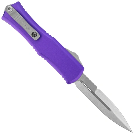 Nóż automatyczny OTF Microtech Hera II Mini Bayonet Purple Aluminium, Stonewashed M390MK by Tony and Sean Marfione (1701M-10PU)