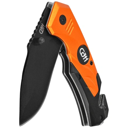 Herbertz CJH Rescue Knife Orange Aluminum, Black 420 (10000879)