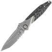 Microtech Socom Bravo Mini T/E Knife Titanium / Carbon Fiber, Bronze HW, Bead Blasted P/S M390 by Tony Marfione (261M-8CFTI)