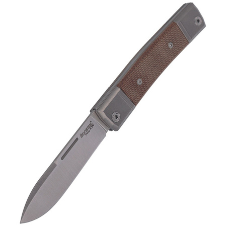 Nóż składany LionSteel bestMAN Natural Micarta, Drop Blade (BM2 CVN)