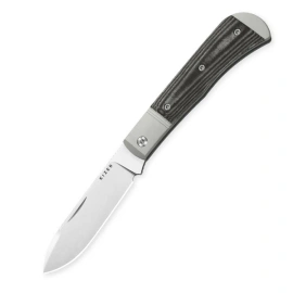Nóż składany Kizer Trestle D Silver Aluminium / Black Norplex UltreX Micarta, Stonewashed Nitro-V by Azo (V3760A1)