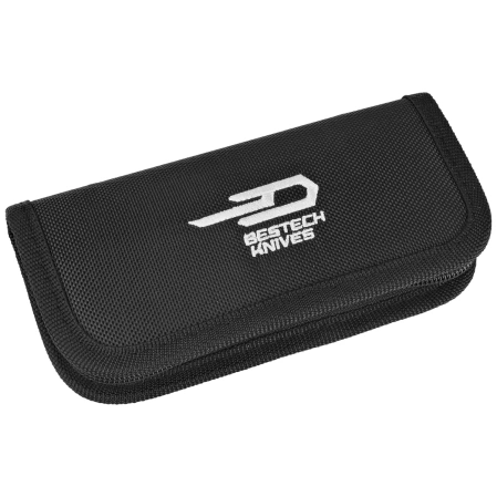 Nóż składany Bestech Ascot Beige Carbon Fiber/G10, Satin D2 (BG19B)