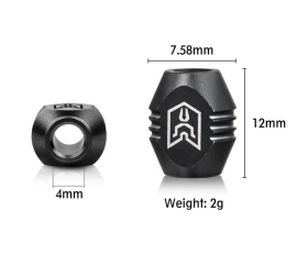 Koralik Bestechman, Black Titanium by Ostap Hel (BM18B)