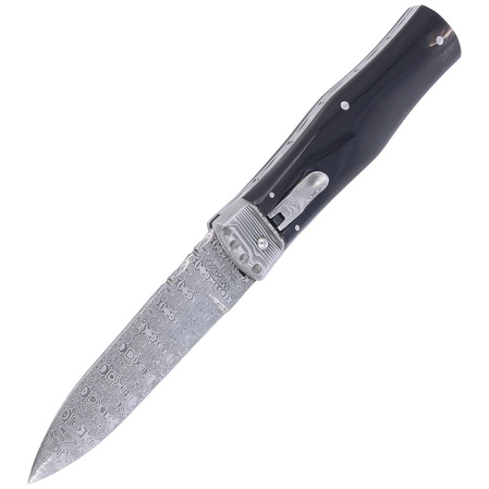 Nóż sprężynowy Mikov Predator Panther Buffalo Horn, Damascus PMC27 (241-DR-1/PANTHER)