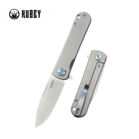 Kubey NEO Knife Grey Titanium, Satin S35VN by Keanu Alfaro (KB359A)