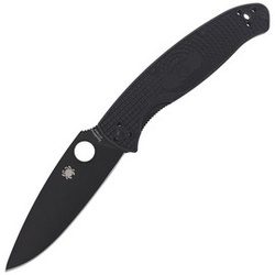 Nóż składany Spyderco Resilience Lightweight, Black Blade Plain 8Cr13MoV (C142PBBK)