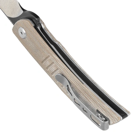 Nóż składany Bestech Swift Beige Micarta, Satin/Black D2 (BG30C-2)
