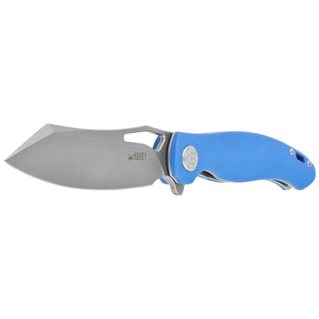 Nóż składany Kubey Drake KU239D Blue G10, Bead Blasted AUS-10 by Maksim Tkachuk