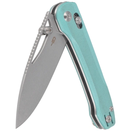 Bestech Cobber Knife Light Blue G10, Satin / Stonewashed 14C28N by Happy as Larry (BG68B)