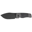 Kizer Coywolf Knife Gray Titanium / Black Carbon Fiber, Acid Washed Damascus by Derek Sharon (Ki3685A1)