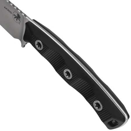 Microtech Akris S/E Knife Black G10, Stonewashed M390MK by Tony Marfione (95-10BK-6)