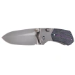 Nóż składany Remette Meteor Titanium/Jazzy CamoCarbon Carbon Fiber, Sandblasting M390 (RTPT-JAC)