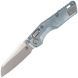Nóż składany Microtech MSI Ram-Lok Mini S/E Marfione Select Slab Side Ice Blue Titanium, Stonewashed M390MK by Tony Marfione (210M-10MS7)