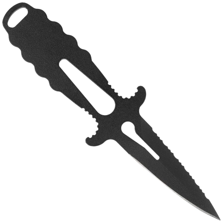 Nóż nurkowy MAC Apnea 9 BE Black Skeletonized, Black PTFE W 1.4060