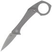 Bestech Duci Knife Dark Gray Titanium, Dark Bead Blasted Stonewashed CPM 20CV by Ostap Hel (BT2605B)