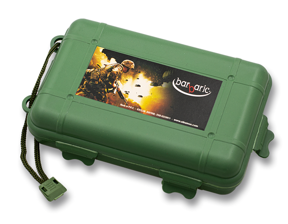 Barbaric Survival Box 180x110x50mm, Green ABS (34162)
