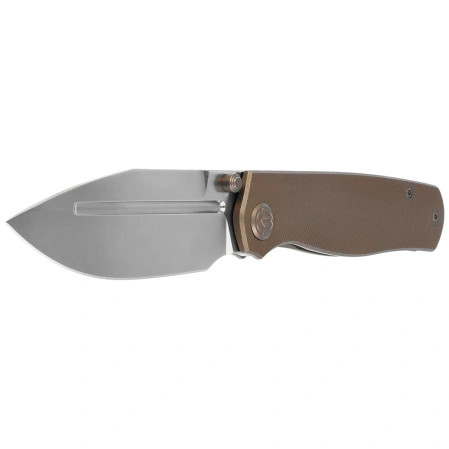 Nóż składany Kubey KB Knives Albatross Bronze Titanium, Silver Beadblasted M390 by Ray Laconico (KB471C)