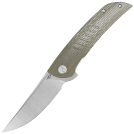 Bestech Swift Green Micarta, Satin D2 Knife (BG30A-1)