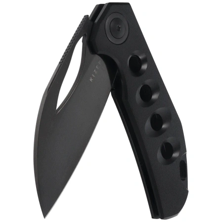 Nóż składany Kizer Hawk Black Titanium, Polished Black DLC M390 by Carlos Elstner (Ki4683A1)