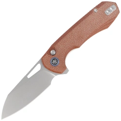 Nóż składany Remette Camel Micarta CNC, Sandblasting 14C28N (RTCMLF)
