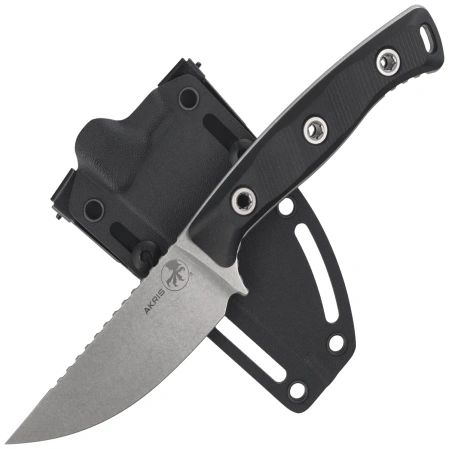 Nóż Microtech Akris S/E Black G10, Stonewashed M390MK by Tony Marfione (95-10BK-5)
