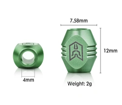 Koralik Bestechman, Green Titanium by Ostap Hel (BM18A)