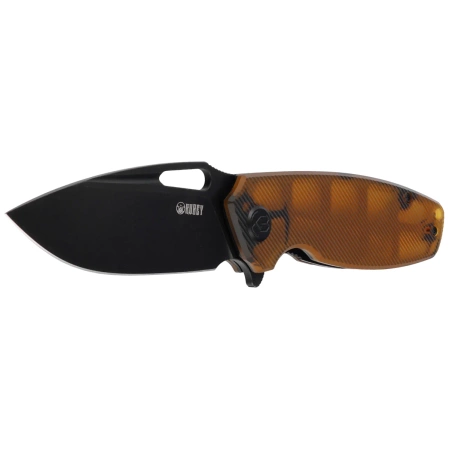 Kubey Knife Tityus Ultem, Black Stonewashed D2 (KU322M)