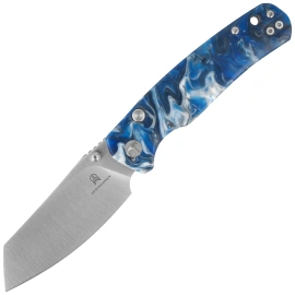 Bestechman Cicada's Wing-TL Knife Blue Resin, Satin 10Cr15CoMoV (BMK24-R-2)