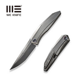 WeKnife Cybernetic LE No 152/207 Polished Gray Titanium, Polished Gray CPM 20CV (WE22033-6)