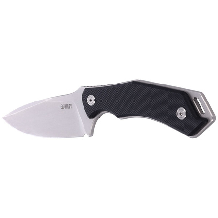 Kubey Knife Orthodox, Black G10, Bead Blasted 14C28N by Alexander Popoldnev (KU2108A)
