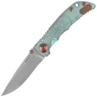 Spartan Blades Harsey Folder 3.25 Compass Titanium, Stonewashed MagnaCut by William W. Harsey (SF10 Custom Compass)
