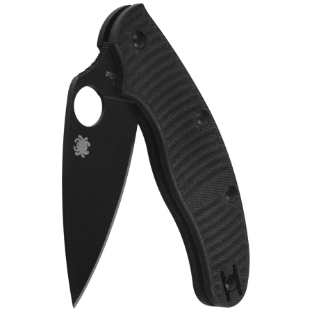 Spyderco UK Penknife Salt Knife Black G10, Black DLC MagnaCut by Sal Glesser (C94GMCBKP)