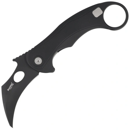 LionSteel L.E.One Mid Karambit Knife Black Aluminium, Black M390 by Emerson Design (LE2 A BB)