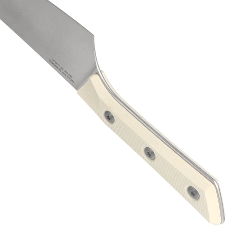 Microtech Chef 8'' Kitchen Knife Ivory G10, Stonewashed M390MK (3000-10IV)