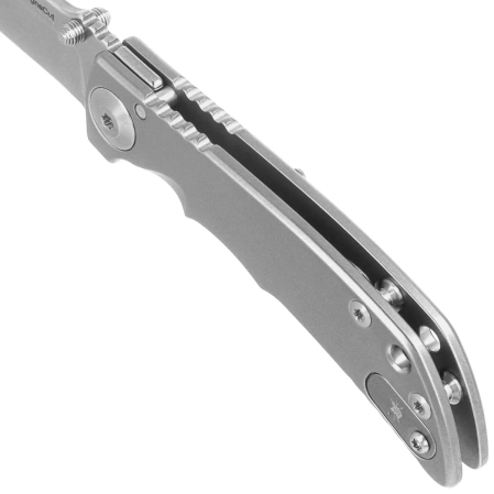 Nóż składany Spartan Blades Harsey Folder 3.25 Gray Titanium, Gray HW, Stonewashed MagnaCut by William W. Harsey Jr. (SF10SW)