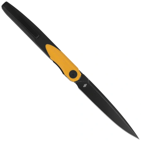 Nóż składany Bestechman Lanza Black/Yellow G10, Black Stonewashed 14C28N by Grzegorz Grabarski (BMK14F)