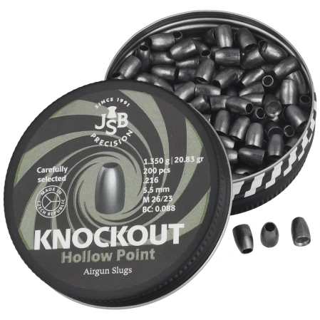 JSB Slug KnockOut .216 / 5.50 mm, 1.350 g, 200 pcs (546022-200)