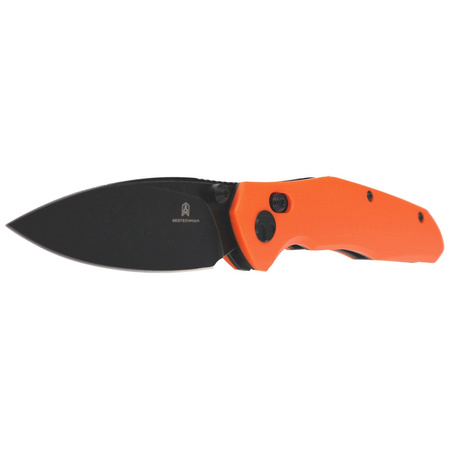 Bestechman Knife Ronan Orange G10, Black Titanized Stonewashed 14CN28N (BMK02H)
