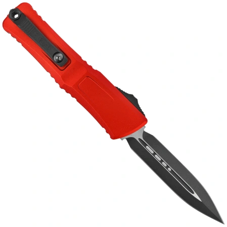 Microtech Combat Troodon Gen III D/E OTF Knife Tactical Red Aluminum, Black M390MK by Tony Marfione (1142-1RD)