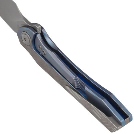 Nóż składany Bestech Wet Nellie Blue/Grey Titanium, Fine Stonewashed MagnaCut by Kombou (BT2505A)