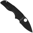 Spyderco Lil' Native Lightweight Knife Black FRN, Black DLC CTS BD1N by Eric Glesser (C230PBBK)